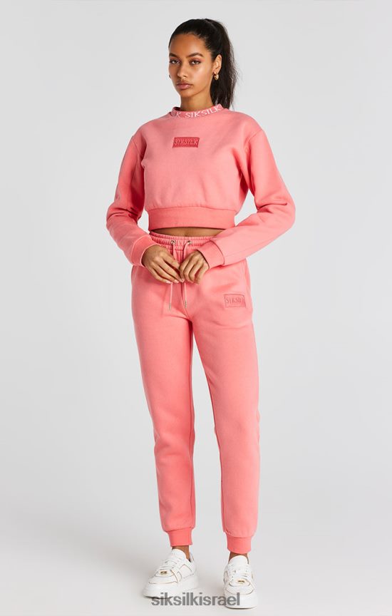 SikSilk לבוש 008V2F88 סווטשירט של צוות coral נשים
