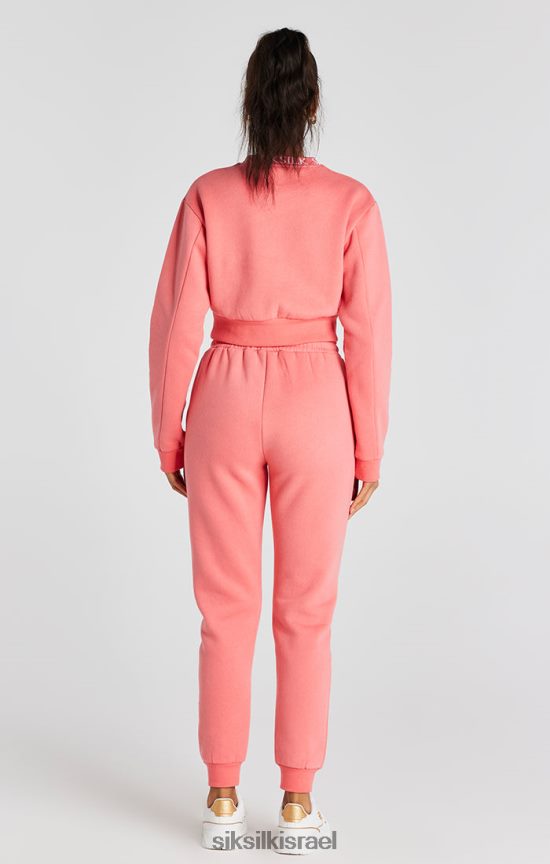 SikSilk לבוש 008V2F88 סווטשירט של צוות coral נשים