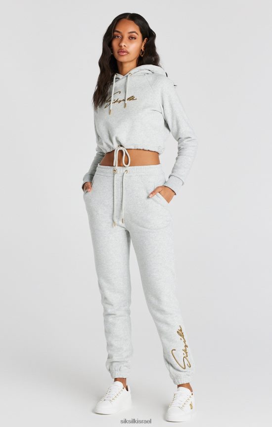 SikSilk לבוש 008V2F95 קפוצ'ון קפוצ'ון חתימת חוואר אפור נשים