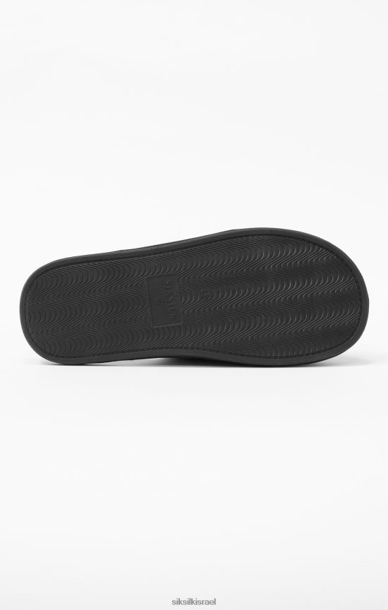 SikSilk x הַנעָלָה 008V2F23 נעלי בית שחורות של מסי גברים