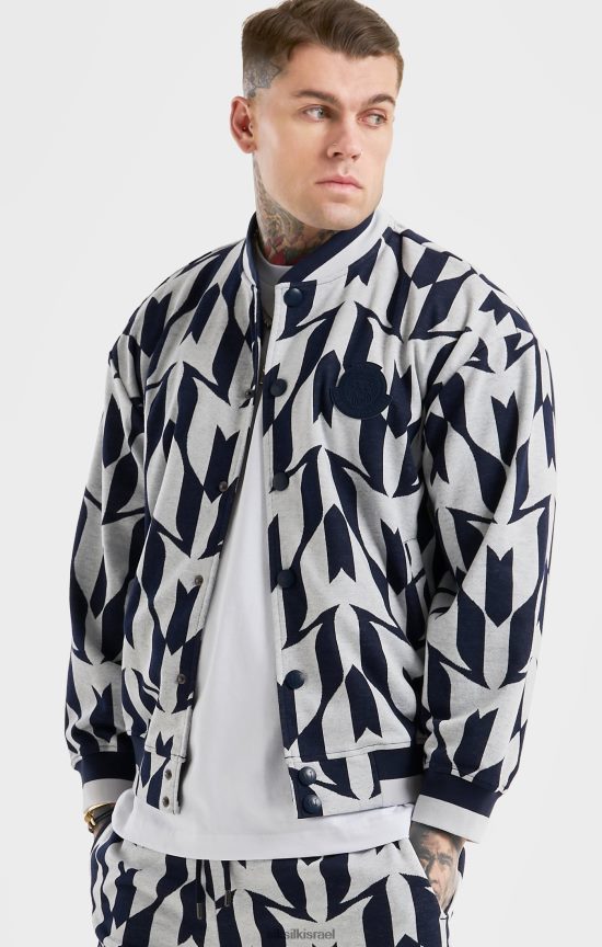 SikSilk x לבוש 008V2F498 מפציץ מונוגרמה של חיל הים מסי גברים