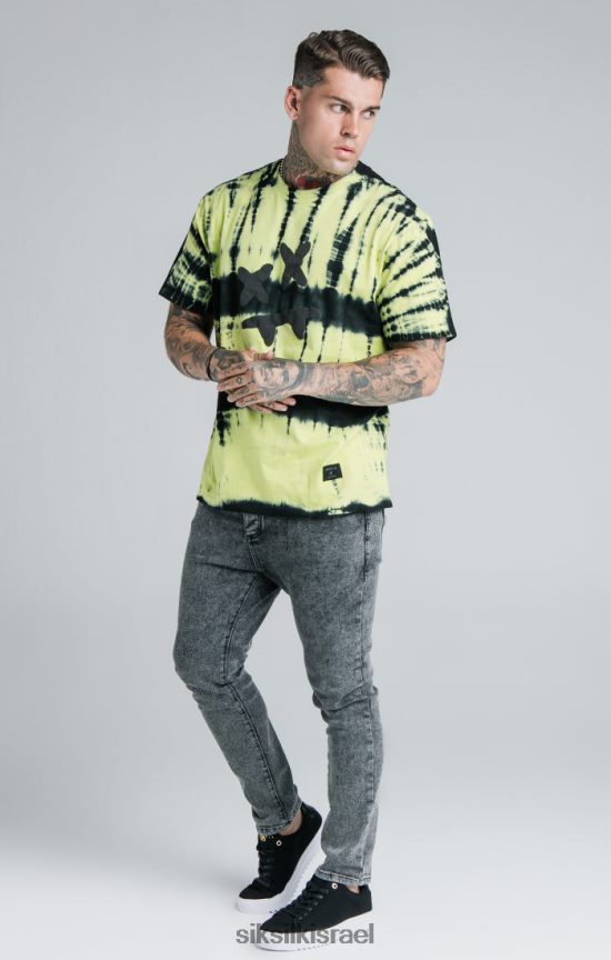 SikSilk x לבוש 008V2F561 סטיב אוקי ג'ינס רופף שחור גברים