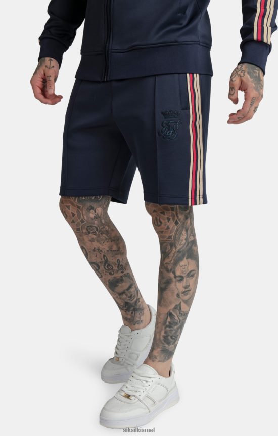 SikSilk x לבוש 008V2F603 מסי נייבי קצר בגזרה רופפת גברים