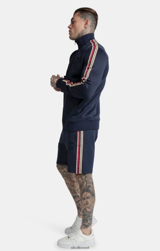 SikSilk x לבוש 008V2F603 מסי נייבי קצר בגזרה רופפת גברים
