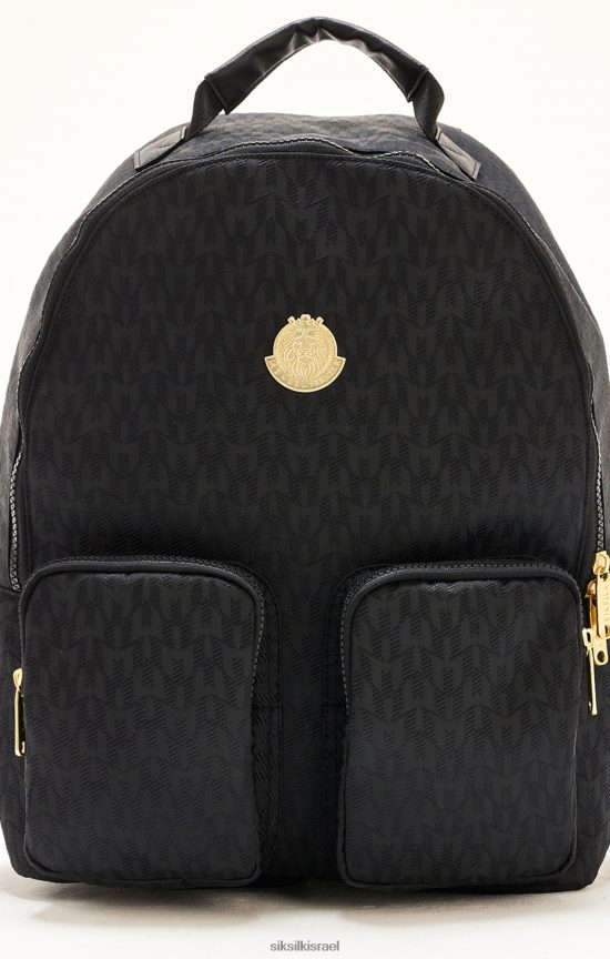 SikSilk x תיק 008V2F622 תיק גב של מסי שחור לִשְׁנֵי הַמִינִים