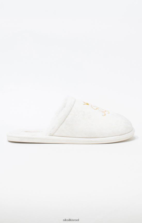 SikSilk x הַנעָלָה 008V2F8 נעלי בית לבנים של מסי גברים